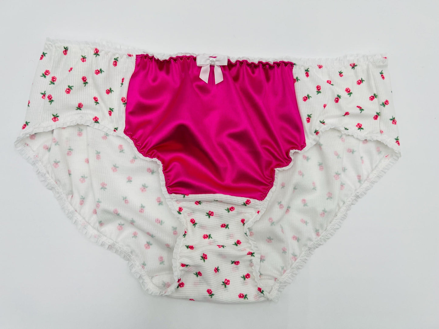 Nylon Satin Panties White MADE TO ORDER