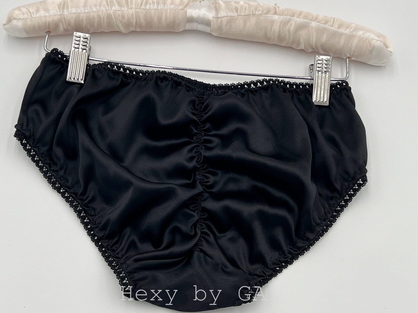 Silk Charmeuse Panties Scrunchie back MADE TO ORDER