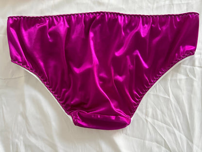 Nylon Satin and lace Brief MADE TO ORDER