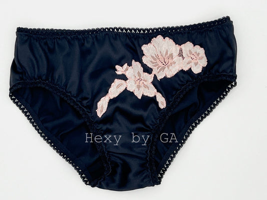 Silk Charmeuse Panties Scrunchie back MADE TO ORDER
