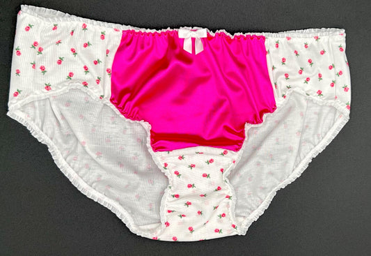 Nylon Satin Panties White MADE TO ORDER
